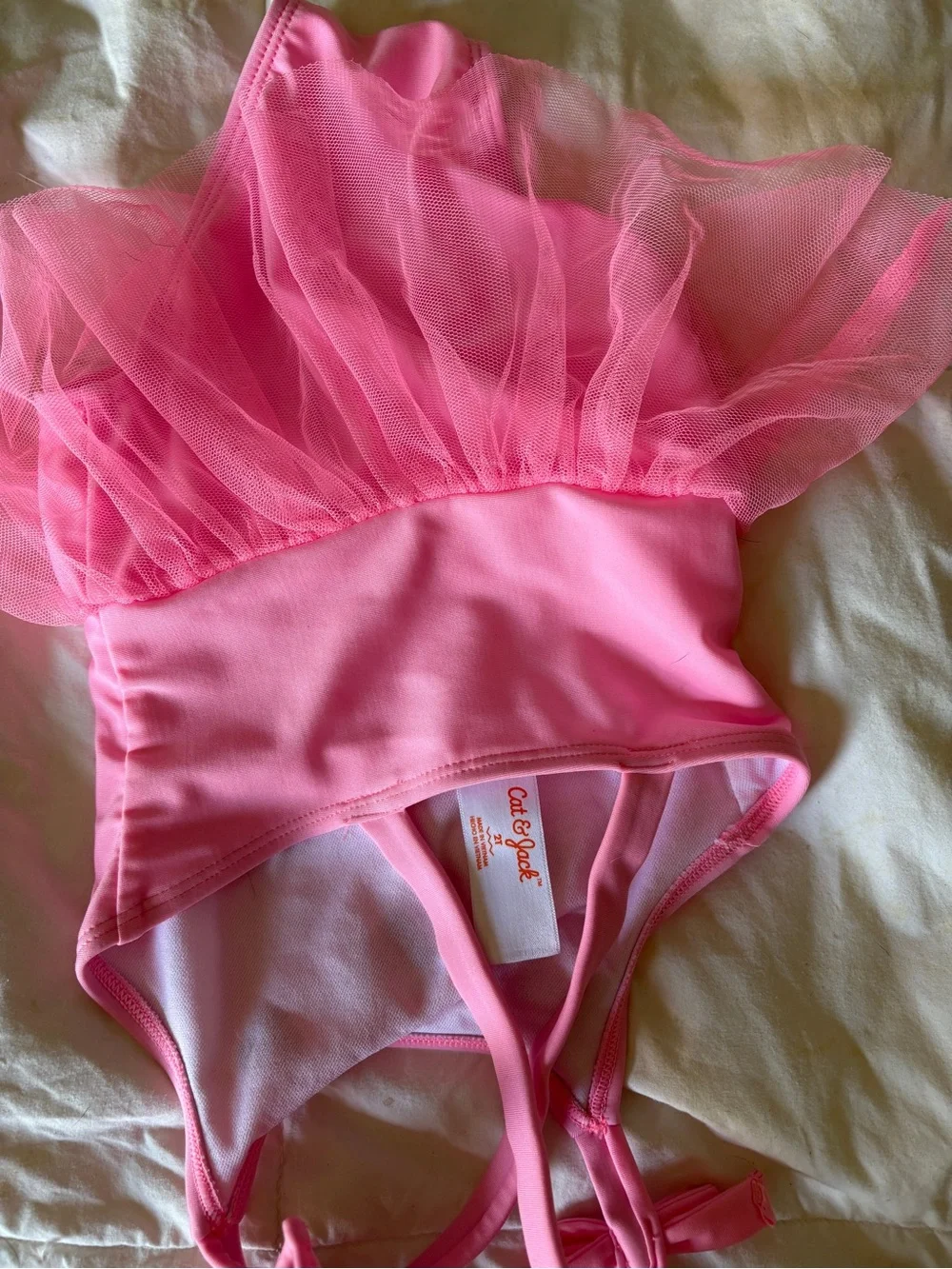 Pink Heart Sequin Tutu Bathing Suit Toddler Girl Cat & Jack 2T